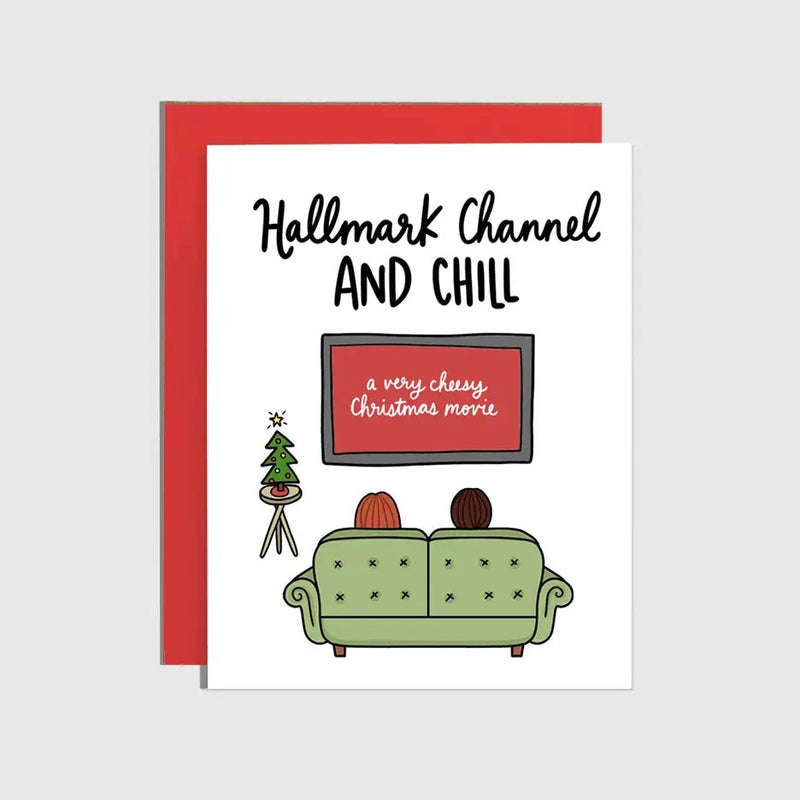 Cheesy Christmas Movies & Chill Holiday Card - Lemon And Lavender Toronto