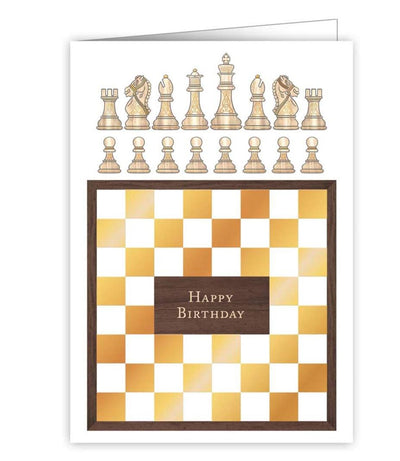 Chess Themed Happy Birthday Card - Lemon And Lavender Toronto