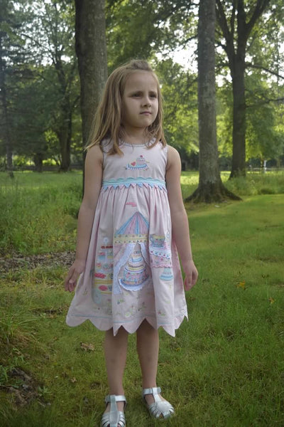 Children's Garden Tea Party Dress - Made in India - Lemon And Lavender Toronto