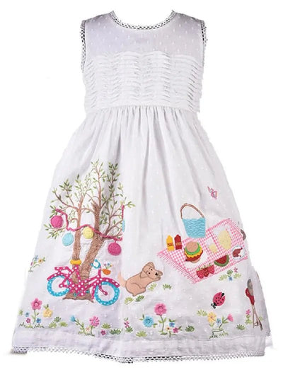 Children's Picnic Dress - Made in India - Lemon And Lavender Toronto