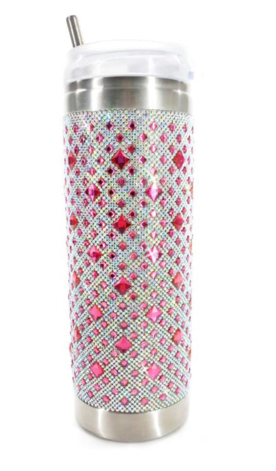 Chocolate Rose Pink Silver Tumbler - Lemon And Lavender Toronto