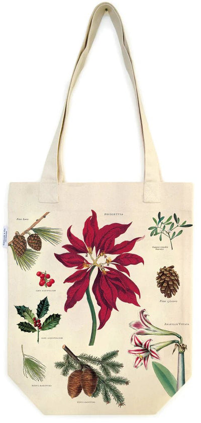 Christmas Botanica Vintage Tote Bag - Lemon And Lavender Toronto