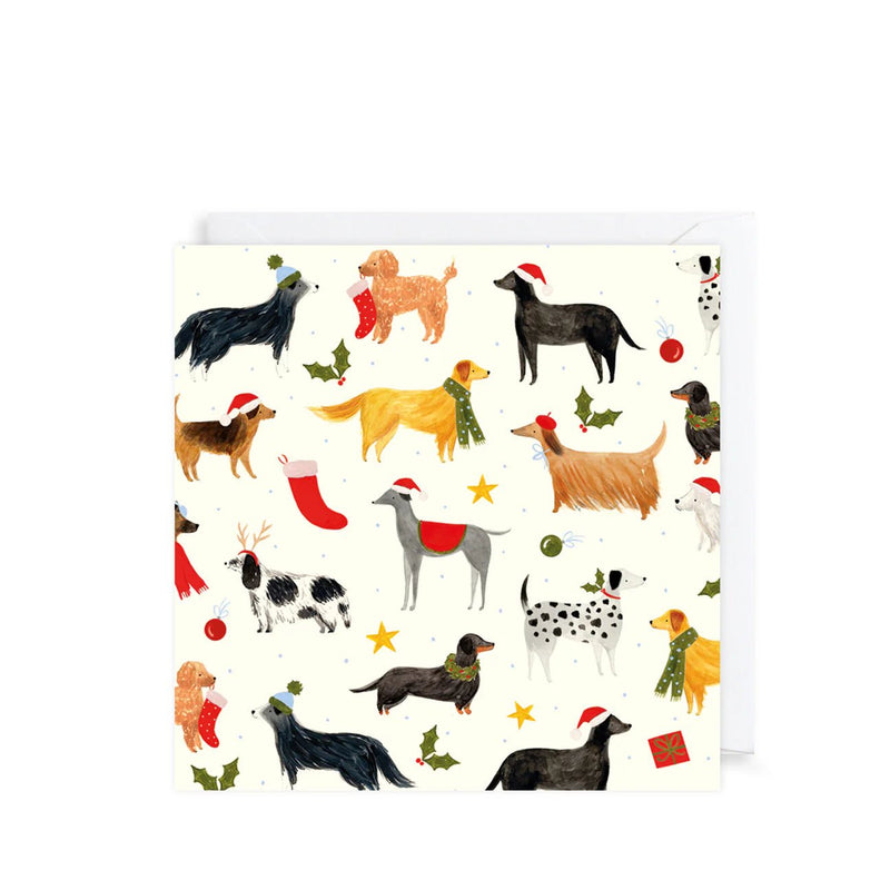 Christmas Dogs Christmas Card Wallet Box - Lemon And Lavender Toronto