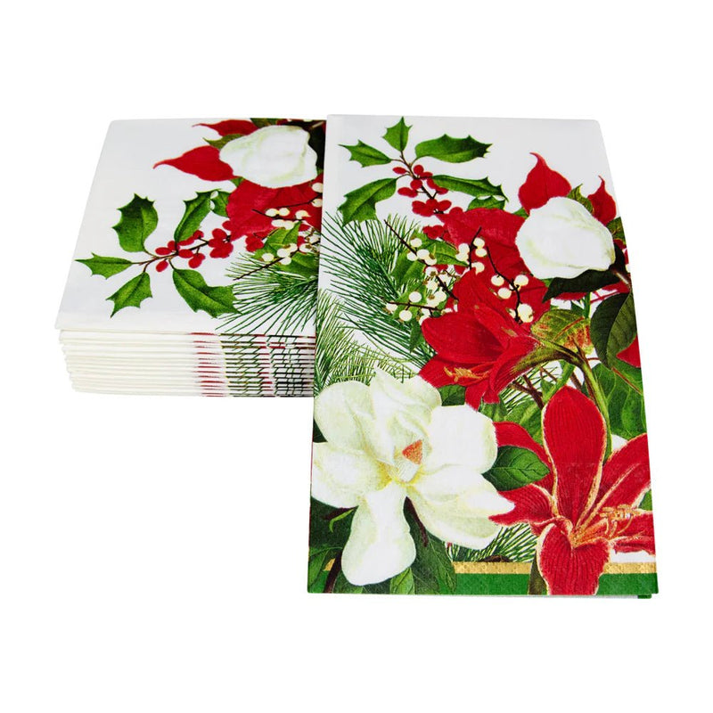 Christmas Garden Guest Towel Napkins - Lemon And Lavender Toronto