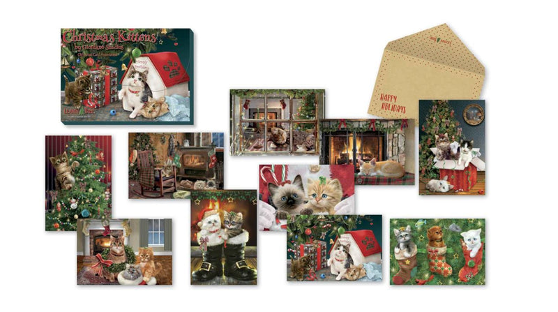 Christmas Kittens Card Assortment - Lemon And Lavender Toronto