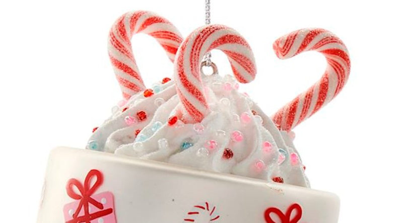 Christmas Mug W/Candy Cane Ornament - Lemon And Lavender Toronto