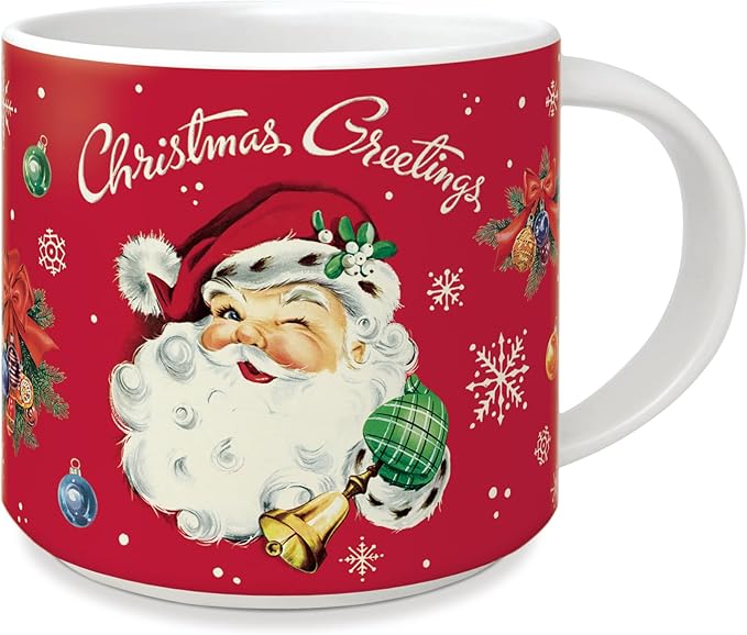 Christmas Santa Cavallini Vintage Mug - Lemon And Lavender Toronto