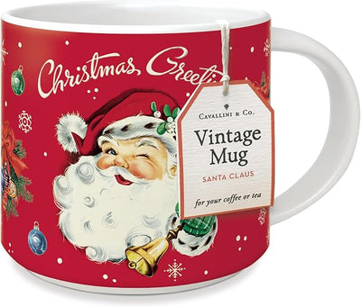 Christmas Santa Cavallini Vintage Mug - Lemon And Lavender Toronto