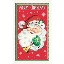 Christmas Santa Claus Vintage Tea Towel - Lemon And Lavender Toronto