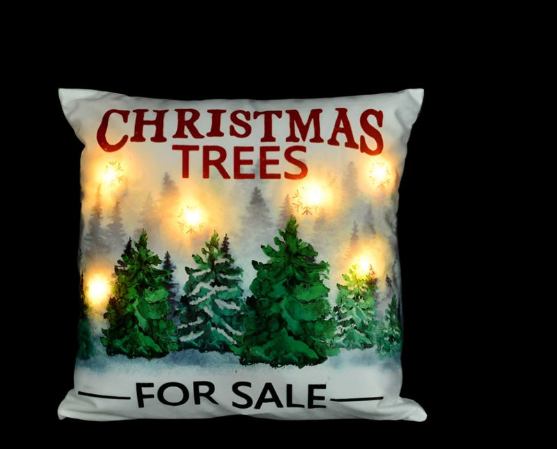 Christmas Trees Pillow - Lemon And Lavender Toronto