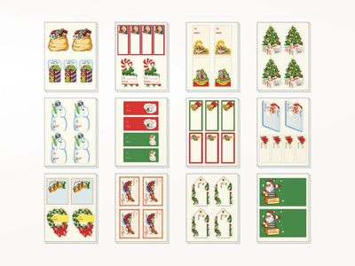 Christmas Vintage Stickers - Cavallini & Co. - Lemon And Lavender Toronto