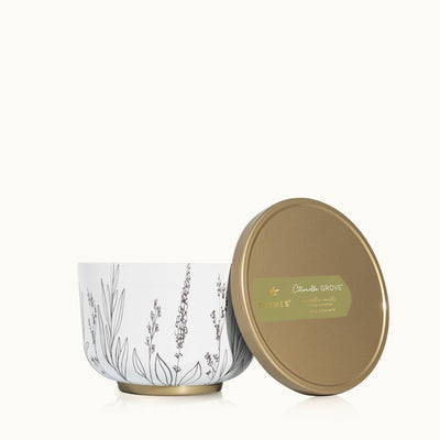 Citronella Grove - Poured Candle Tin with Gold Lid - Lemon And Lavender Toronto