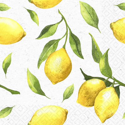 Citrus Luncheon Napkin - Lemon And Lavender Toronto