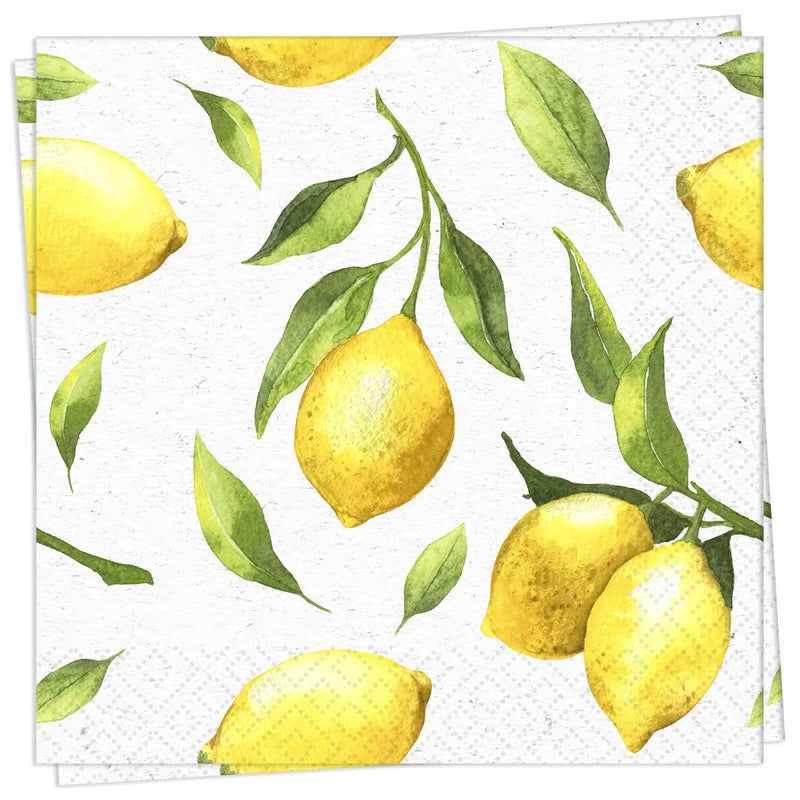 Citrus Luncheon Napkin - Lemon And Lavender Toronto