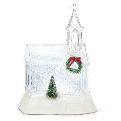 Clear Church Shaped LED Glitter Lantern - Lemon And Lavender Toronto