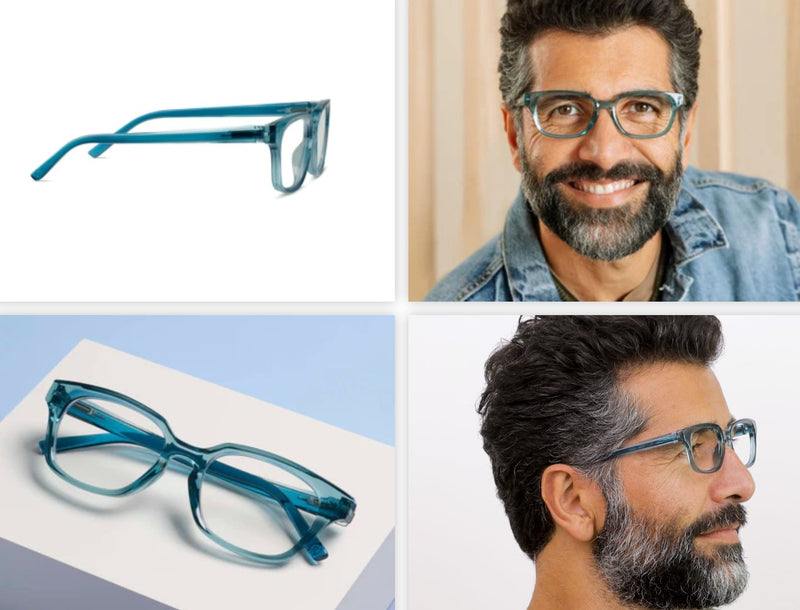 Clive Teal Reading Glasses - Peepers - Lemon And Lavender Toronto