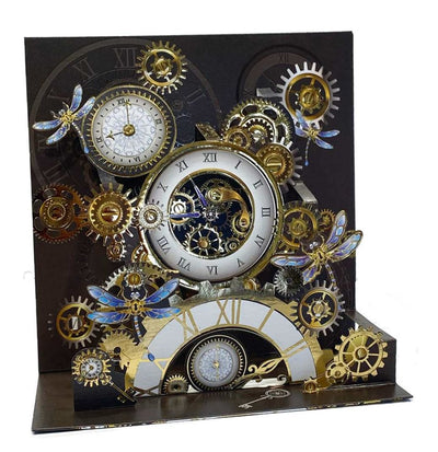 Clocks Birthday Grande 3D Card - Lemon And Lavender Toronto