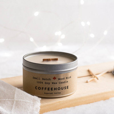 Coffeehouse Cabin Candle Tin - Weekday Candles - Made in Canada - Lemon And Lavender Toronto