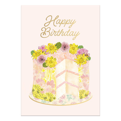 Collage Cake Birthday Greeting Card - Lemon And Lavender Toronto