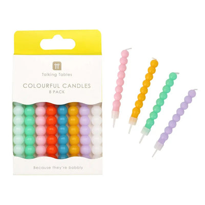 Colorful Bobble Candles 8 Pack - Lemon And Lavender Toronto