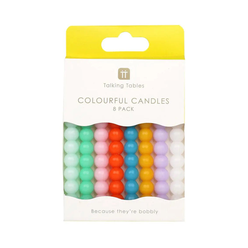 Colorful Bobble Candles 8 Pack - Lemon And Lavender Toronto