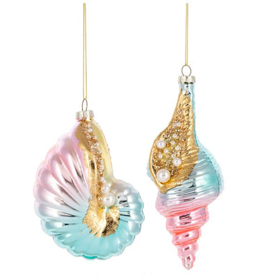 Colorful Sea Shell Ornaments - Lemon And Lavender Toronto