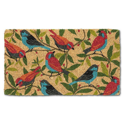 Colourful Birds Doormat - Lemon And Lavender Toronto