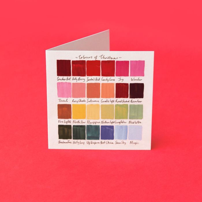 Colours of Christmas Christmas Card Pack of 10 - Lemon And Lavender Toronto