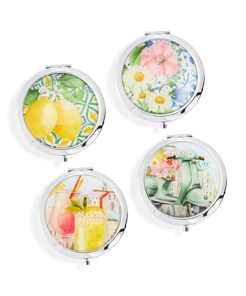 Compact Pocket Mirror - Lemon And Lavender Toronto