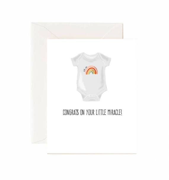 Congrats On Your Little Miracle - Greeting Card - Lemon And Lavender Toronto