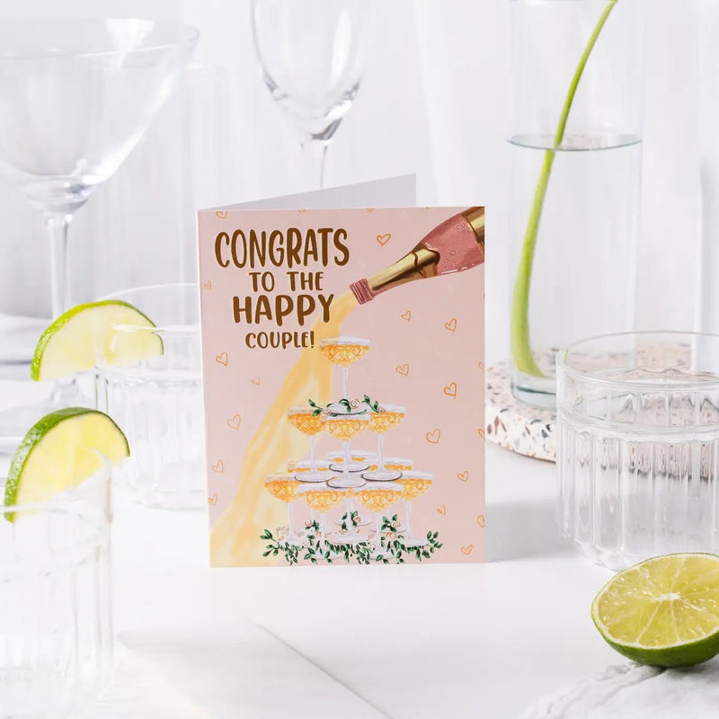 Congrats To the Happy Couple - Greeting Card - Lemon And Lavender Toronto