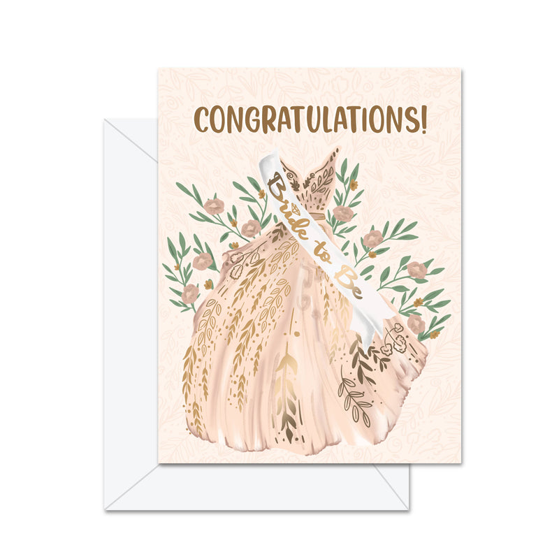 Congratulations! Bride To Be! - Greeting Card - Lemon And Lavender Toronto