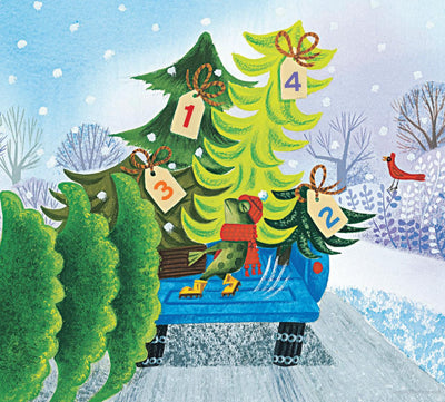Little Blue Truck's Christmas Book. with Twinkle Lights