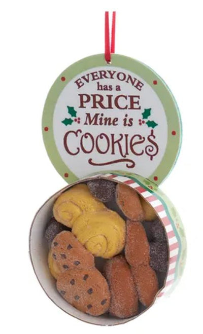 Cookie Box With Saying Ornaments, 3 Assorted - Lemon And Lavender Toronto