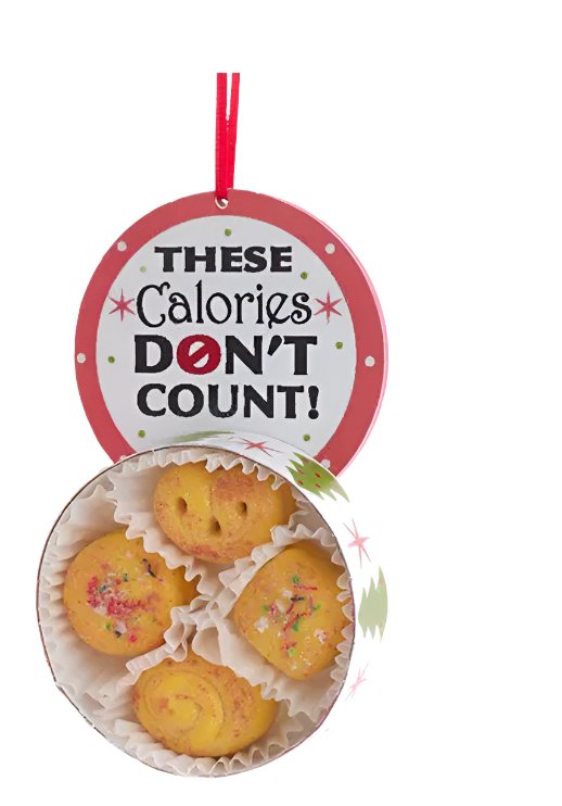 Cookie Box With Saying Ornaments, 3 Assorted - Lemon And Lavender Toronto