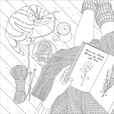 Cottagecore Adult Coloring Book - Lemon And Lavender Toronto