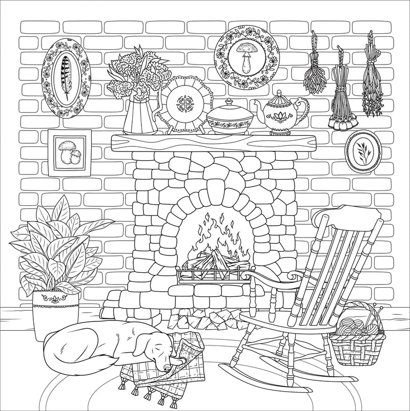 Cottagecore Adult Coloring Book - Lemon And Lavender Toronto
