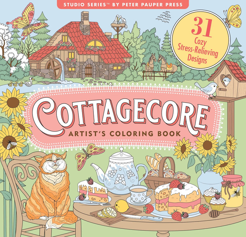 Cottagecore Adult Coloring Book - Lemon And Lavender Toronto