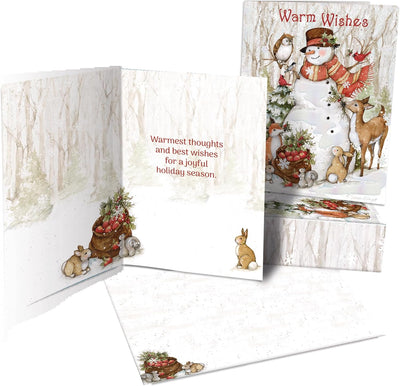 Cozy Snowman Boxed Christmas Cards - Lemon And Lavender Toronto