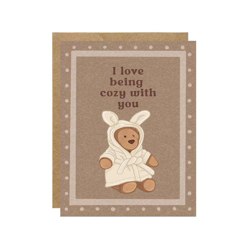 Cozy with You Bear Jelly Card - Lemon And Lavender Toronto