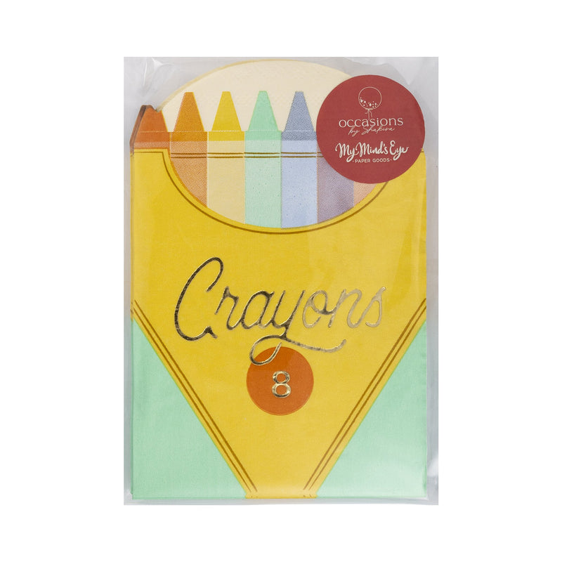 Crayon Box Napkins - Lemon And Lavender Toronto