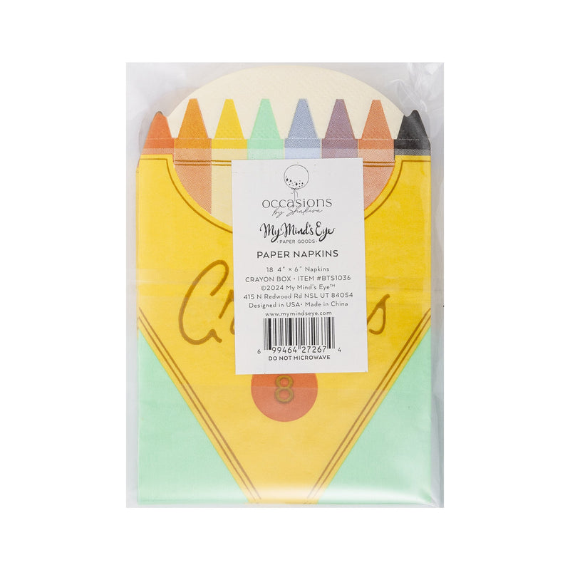 Crayon Box Napkins - Lemon And Lavender Toronto