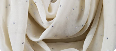 Cream & Sugar Pearl Scarf - Jacqueline Kent - Lemon And Lavender Toronto