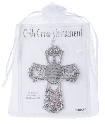 Crib Cross Ornament - Pink - Lemon And Lavender Toronto