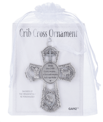 Crib Cross Ornament - White - Lemon And Lavender Toronto