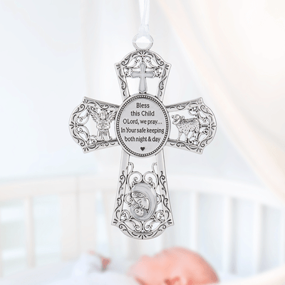 Crib Cross Ornament - White - Lemon And Lavender Toronto