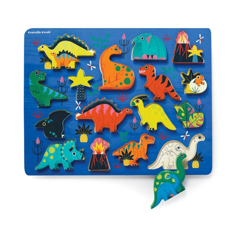 16-Piece Wood Puzzle - Dinosaur Garden