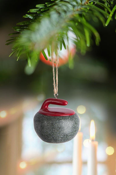 Curling Rock Ornament - Lemon And Lavender Toronto