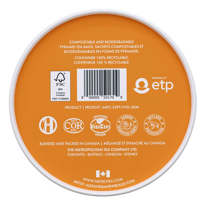Maple Butter Tart Luxury Organic  Tea – 24 Pyramid Bags