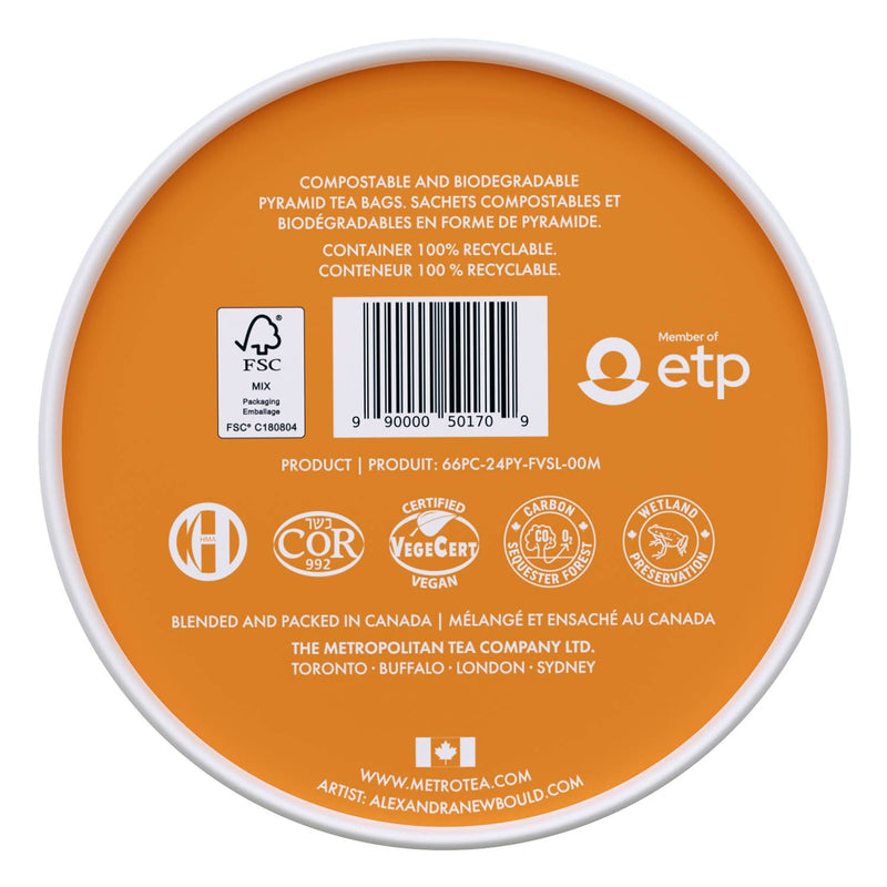 Maple Butter Tart Luxury Organic  Tea – 24 Pyramid Bags
